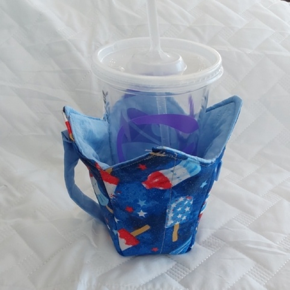 Ice Cream Pint, Coffee Cup & Beverage Cozy, With A Hoop For A Spoon - Picture 6 of 9